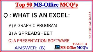 50 Most Important MS Office MCQs Question And Answer || MS Office Exam preparation Quiz