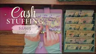 Cash Stuffing $2,925 | Magic Month Paycheck + Christmas Money