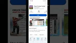 real cricket swipe game// download Android gameplay// #shorts #trending #viral #2025 #shortvideo