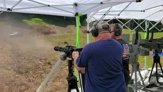 First time shooting a minigun
