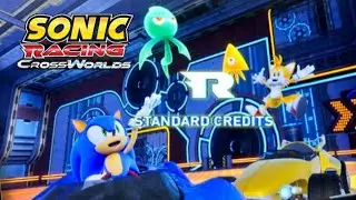 DJ sonic the hedgehog playing music from Sonic Racing Crossworlds Standard credits