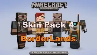 Minecraft (Xbox 360) - Skin Pack 4 - BorderLands NEW SCREENSHOT