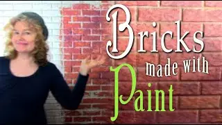 Make Bricks with Paint! DIY faux brick effects. #DIYFauxBrick