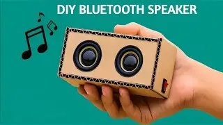 DIY Mini Bluetooth Speaker From Cardboard 🔊 | Loud & Clear Sound 🔊 | DIY electronic Project |
