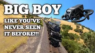 The Greatest Big Boy FPV Video of All Time! // UP 4014 @ Oroville Horseshoe (2024) CLOSE UP!