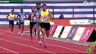 Man's 800m Final | Khelo Indian  University Games 2021| Athletic khelo India University Games |