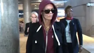 EXCLUSIVE - Vanessa Paradis Is One Cool Customer At LAX