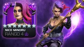 NICO MINORU en Rango 4 ES UNA DIOSA DE LA CLASE MISTICA! | MATA COSMICOS CON DAÑO POR DESVENTAJAS!