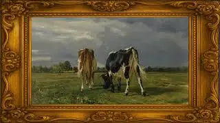 Peaceful Vintage Cow Pasture in 4K | Frame TV Art | 2 Hour Relaxing Scenic Display for Home Decor