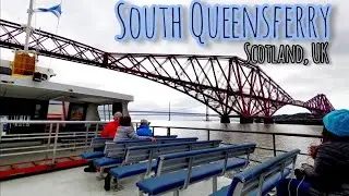 Sea Journey from Cruise Ship to South QueensFerry Pier Scotland, UK