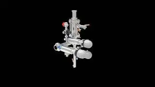 Abscisse pigging system concentric in line