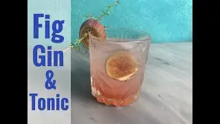 Fig Gin and tonic | Preparing Cocktails on the slopes of Mount Etna, Sicily | fresh Sicilian figs