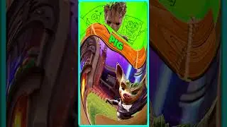 GROOT Marvel transformation into ANIMAL Style