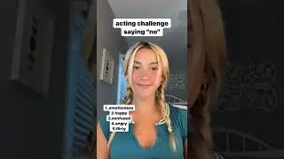 ACTING CHALLENGE&hellip;how&rsquo;d I do?😂😂 #shorts