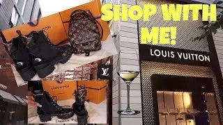 $HOP AT LOUIS VUITTON W/ME+ UNBOXING LAUREATE PLATFORM DESERT BOOT & PALM SPRINGS BACKPACK MINI