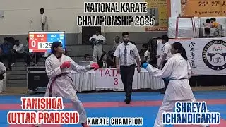 Shreya (Chandigarh) Vs Tanishqa(Uttar Pradesh) |National karate championship 2025 #karate #national 
