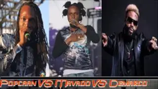 Popcaan Vs Mavado Vs Demarco (War Start Round 1 ) Mix by djeasy
