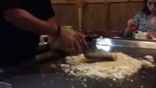 Awesome chef! Hibachi grill chef is really good.