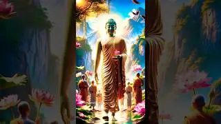 Divine Walk of Lord Buddha in Nature | Peaceful & Spiritual 3D Animation 🌿✨