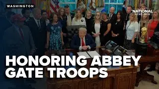 Gold Star families join Trump to commemorate 4th anniversary of Abbey Gate attack