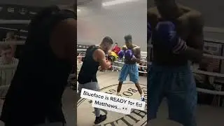 Blueface trains for Ed Matthews fight #shorts #Blueface #kingpynboxing