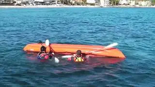 Gumotex Seawave - techniques de remont&eacute;e &agrave; bord