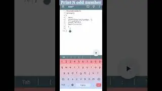 Print N odd numbers programming in c language #programmer #coding_for_beginners
