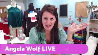 Angela Wolf LIVE | Обзор книги о шитье, события, связанные с шитьём, часть 2, трикотажное полотно, лапки для швейных машин