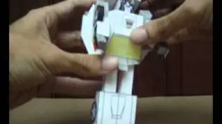 AUTOBOT OMNIBOT DOWNSHIFT MADE IN CARDBOARD