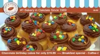 Digital Signage Templates for bakery and cafe