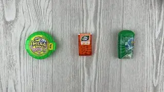 Tic Tac & Mega Roll Gum 🍬 Green & Orange Candy Surprise Unboxing | Satisfying ASMR