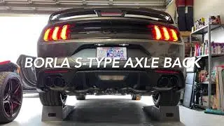 2020 Mustang GT Stock vs Borla S-Type Axle Back Exhaust