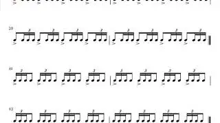 Four note rhythms in simple quaver divisions