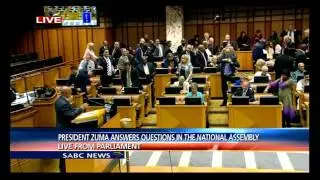 DA asked to leave the chamber during President Zuma's Q&A