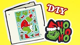 Bluey & Grinch DIY Make a Face Christmas Cards! 🎅