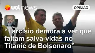 Às vésperas do julgamento de Bolsonaro, Tarcísio age como músico da orquestra do Titanic | Josias