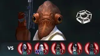 Ackbar Omicron vs Captain Phasma | swgoh