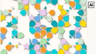 Colorful Islamic Geometric Background -  Adobe Illustrator Tutorial
