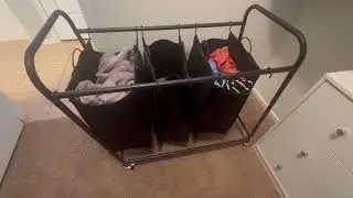 Simple Houseware Heavy Duty 3 Bag Laundry Sorter Rolling Cart Review