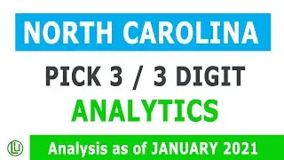 LOTTO UPGRADE: NORTH CAROLINA PICK 3 STATISTICAL NUMBER GUIDE | JANUARY 2021