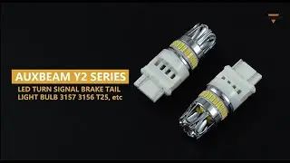 Auxbeam&reg;3157 White CANBUS LED Backup Reverse Turn Signal Brake Tail Lights Error Free No Hyper Flash
