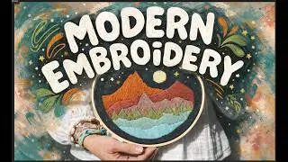 Modern embroidery: how I create my art. Magic trick :) | Natural Minimalism