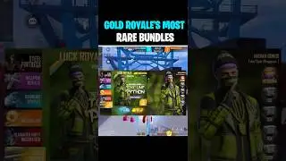 GOLD ROYALE'S MOST RARE BUNDLES #freefire #freefiremax #viralshorts
