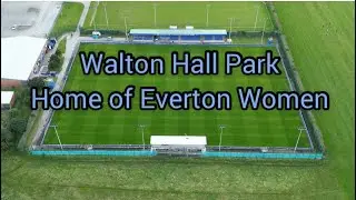 Walton Hall Park - Home of Everton Women FC - drone overview