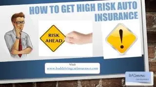 Free Car Insurance Quotes For High Risk Drivers At Lowest Rating