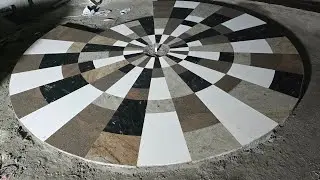Marble rangoli design