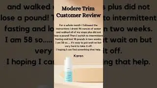 What Customers Are Saying About Modere Trim? #weightloss #weightlossdrink #modere #trim #reviews