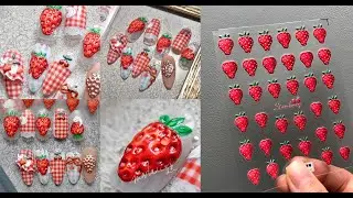 Embossed Fruit Nail Art Tutorial | 5D  Sticker help you to make a PERFECT Embossed Manicure!