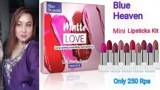 Blue Heaven Mini Lipstick Kit Review || PRIYANKA