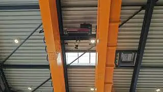 10 Ton Overhead Crane Equipped with Sound & Light Alarms: Installation and Test Run Complete